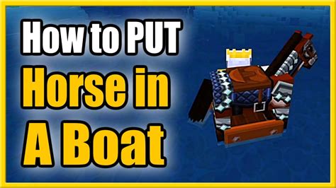 How to PUT a Horse in a BOAT in Minecraft (2 …