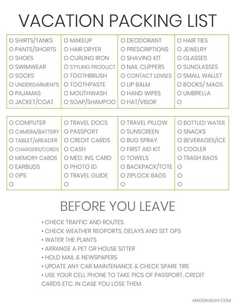 How to Pack for Vacation 6 Tips amp Checklist of What to Pack