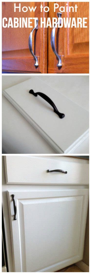 How to Paint Kitchen Cabinet Hardware - Create and Babble