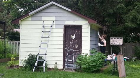 How to Paint Vinyl Siding (Shed Makeover) Empress of Dirt