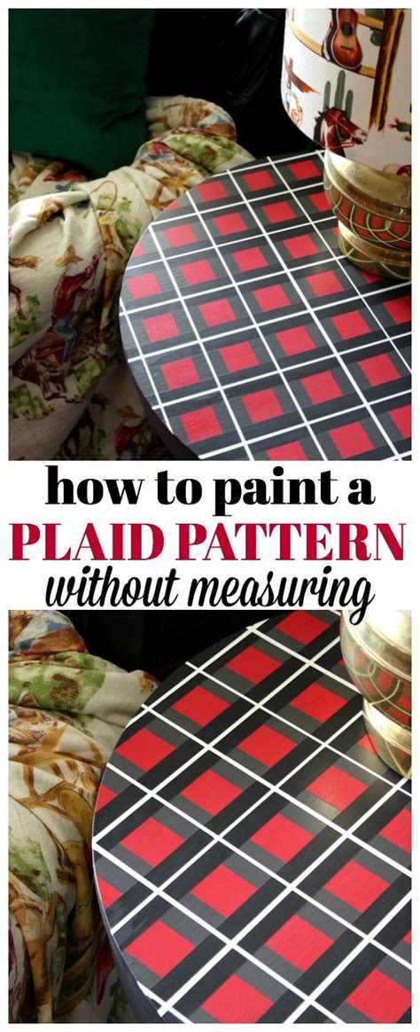 How to Paint a Plaid Pattern Without Measuring