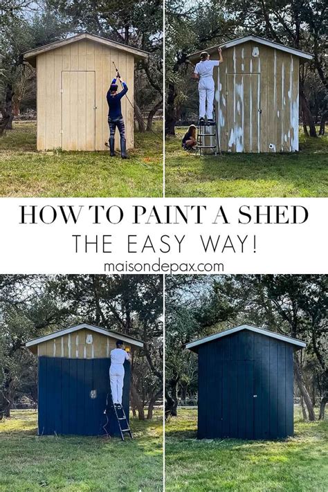 How to Paint a Shed... the easy way! - Maison de Pax