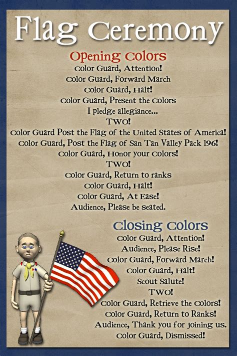 How to Perform a Cub Scout Flag Ceremony Script)