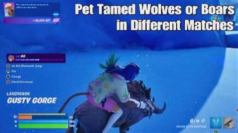 How to Pet Wolves and Boars in Fortnite Season 4