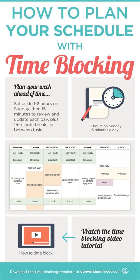How to Plan Your Schedule with Time Blocking (with Template) Time