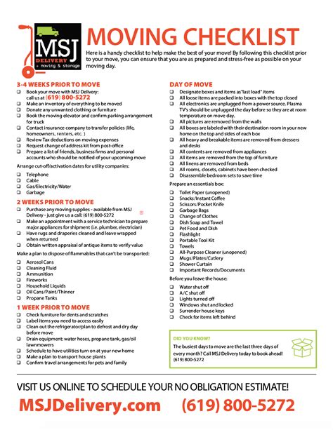 How to Plan a Big Move + FREE Printable Moving Checklist! in 2020