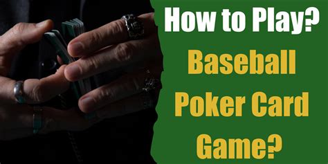 How to Play Baseball Poker Card Game? - Bar Games 101