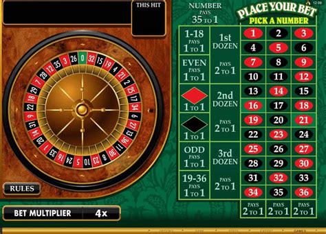 roulette game in casino