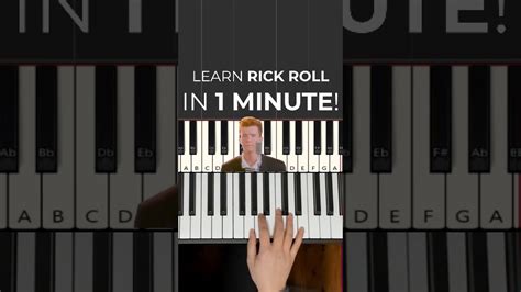 How to Play the Rick Roll Song on Piano - YouTube