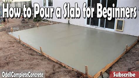 How to Pour a Concrete Slab 12 DIY Concrete Patio Guide)