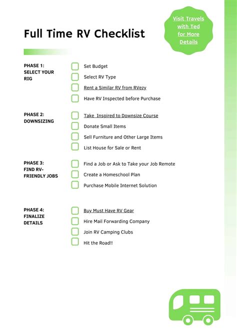 How to Prepare for Full Time RV Living Tips amp Checklist