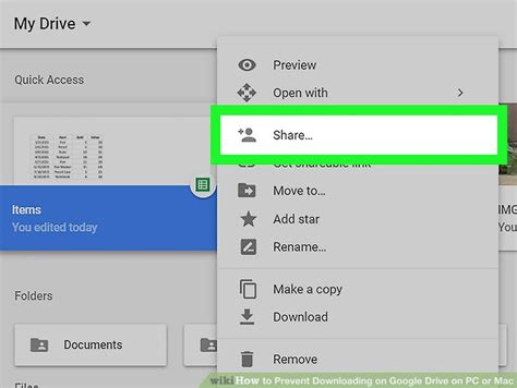 How to Prevent Downloading on Google Drive on PC or Mac 7 Steps