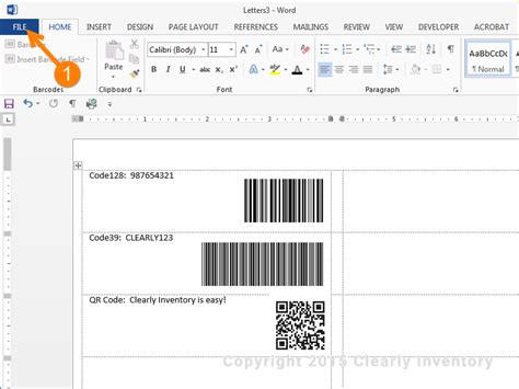 How to Print Barcodes with Excel and Word Clearly Inventory