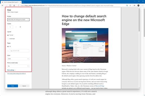 How to Print From Microsoft Edge