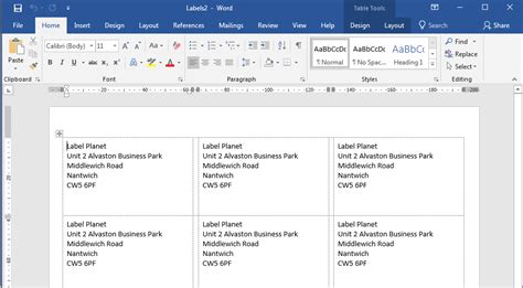 How to Print Labels from Word