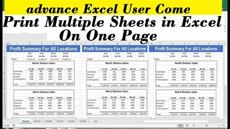 How to Print Multiple Sheets (or All Sheets) in Excel in …