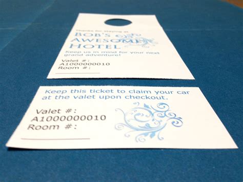How to Print Your Own Valet Parking Tags Burris Computer Forms