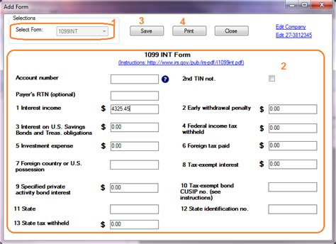 How to Print and File 1099INT, Interest