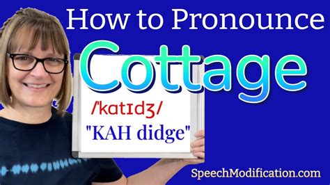 How to Pronounce Cottage - YouTube