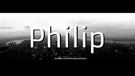 How to Pronounce Philipp in German - YouTube