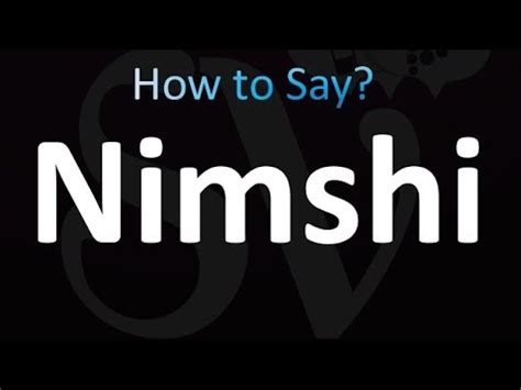 How to Pronounce nimshi - American English - YouTube