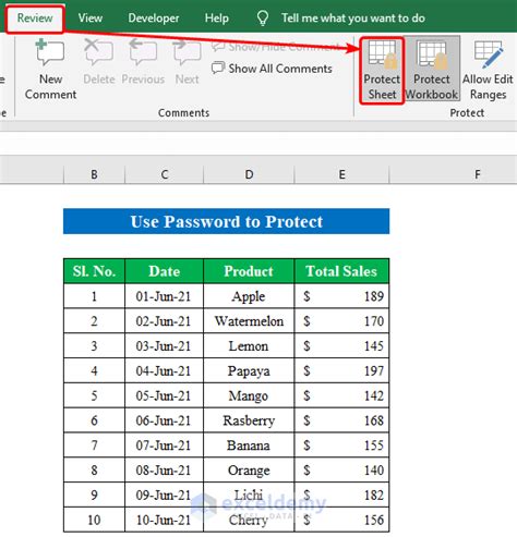 How to Protect Excel Sheet from Deleting (3 Simple Methods) ExcelDemy