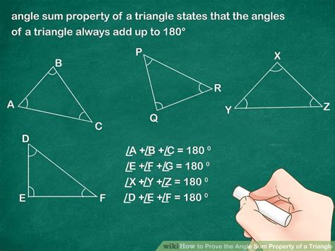 How to Prove the Angle Sum Property of a Triangle: 7 Steps - WikiHow