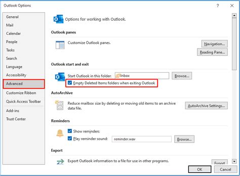 How to Purge Deleted Messages Automatically in Outlook