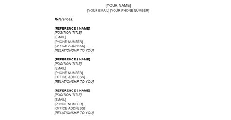 How to Quickly Write a Modern Reference Sheet (with Examples)