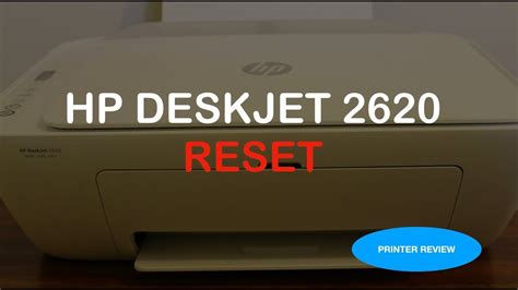 How to RESET hp deskjet 2620 printer review !!! - YouTube