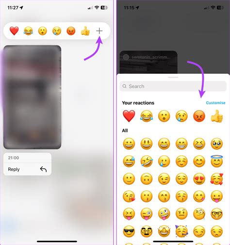 How to React to Instagram Messages with Emojis on Android