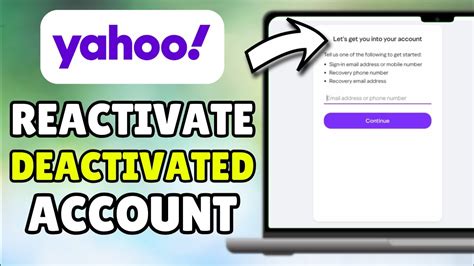 How to Reactivate Your Yahoo Mail Account Due to Inactivity