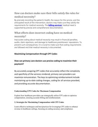 How to Read Medical Bills Understand CPT Codes and Avoid Inaccurate 