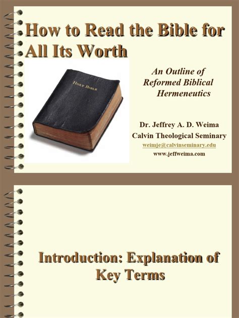 How to Read the Bible for All Its Worth Scripture Engagement