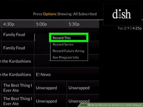 How to Record an Event on a Dish Hopper: 6 Steps (with Pictures) - WikiHow