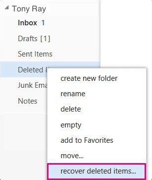 How to Recover Deleted Calendar Items and Mails in Outlook