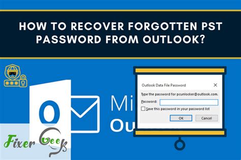 How to Recover Outlook 2016 PST File Forgotten Password