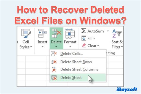 How to Recover Unsaved or Lost Excel Files Recover an Unsaved or