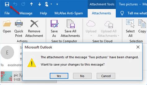 How to Remove Attachments From Messages in Outlook