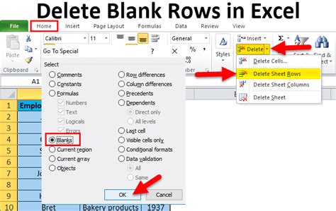 How to Remove Blank or Empty Rows in Excel