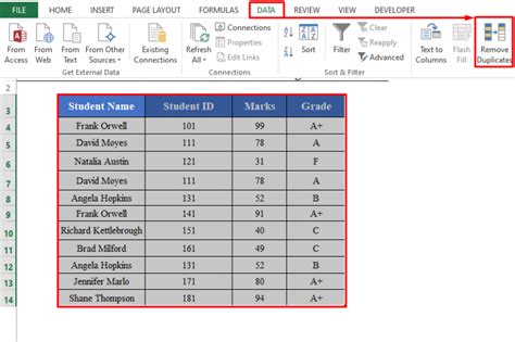 How to Remove Duplicates but Keep the First Value in Excel