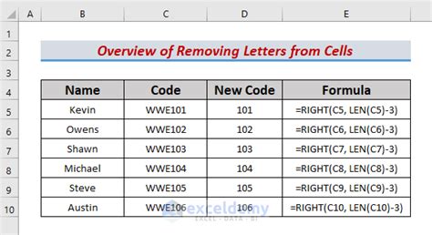 How to Remove Letters from Cell in Excel (10 Suitable Methods)
