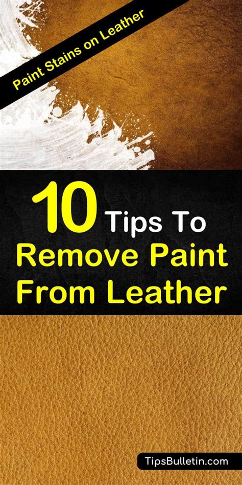 How to Remove Paint From Leather - Chamberlain