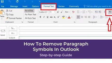 How to Remove Paragraph Symbols in Outlook
