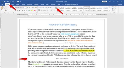 How to Remove Section Breaks in Word