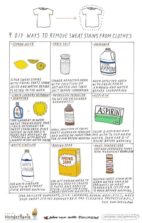 How to Remove Sweat Stains From Clothes and More