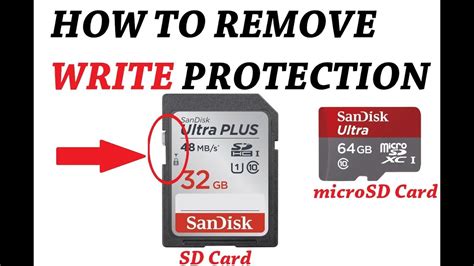 How to Remove Write Protection on a Micro SD Card