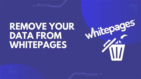 How to Remove Yourself from Whitepages.com - YouTube