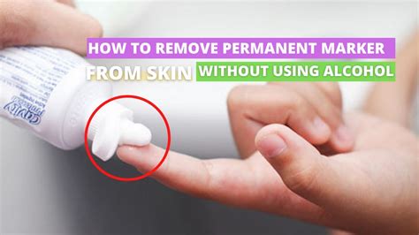 How to Remove a Permanent Marker Stain from Skin