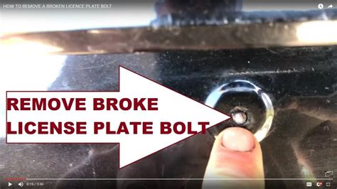 How to Remove a Rusted Rear License Plate Bolt on a 2009-Newer G37 - Reddit